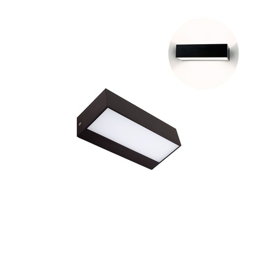 Iluminación exterior Aplique de pared EX1010-BK Lumiere Largo 17 Ancho 8 Alto 4.50