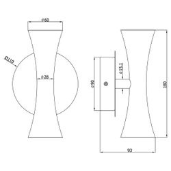 Aplique Alda Latón 2 X 50W Gu-10