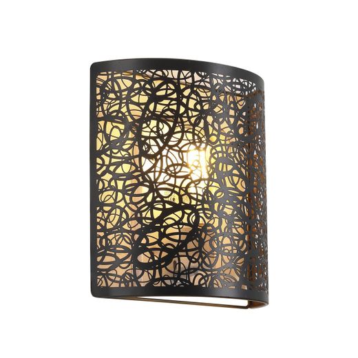 Aplique Grasse Negro-Oro 1 X 60W E-27