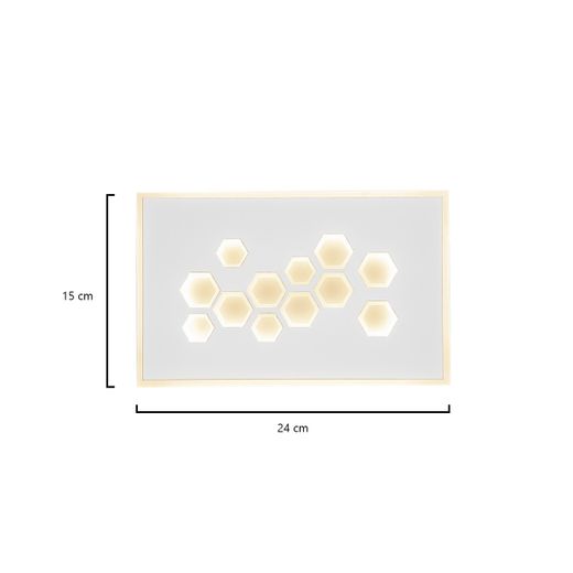 Aplique Led Dembe Blanco Led 20W 1900Lm 3000K
