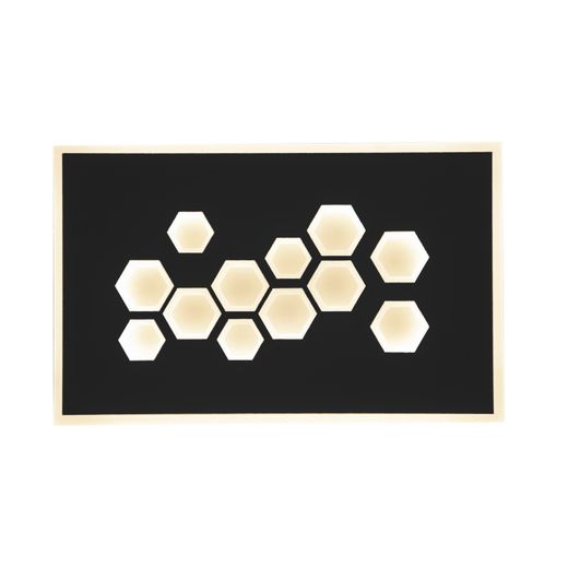 Aplique Led Dembe Negro Led 18W 1900Lm 3000K