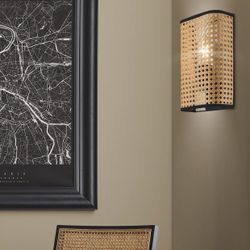 Aplique Oyster Negro-Natural 1 X 60W E-27
