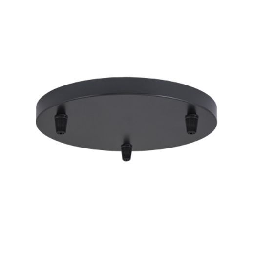 Base Redonda 3L Negro 20Cm Con Prisioneros