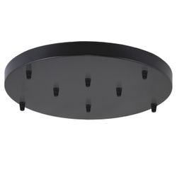 Base Redonda 8L Negro 50Cm Con Prisioneros