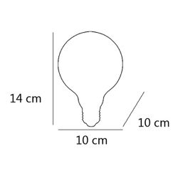 Bombilla Led 6W Globo 10 Amb. Led 6W 570Lm 3000K - E-27