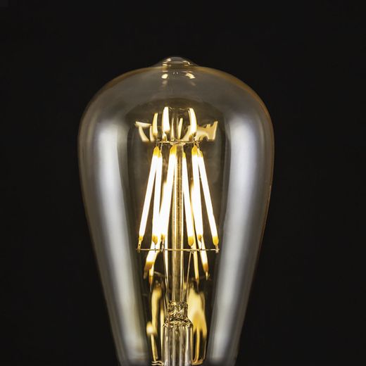 Bombilla Led 6W Pera Ambar Led 6W 570Lm 3000K - E-27