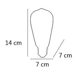 Bombilla Led 6W Pera Ambar Led 6W 570Lm 3000K - E-27