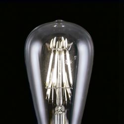 Bombilla Led 6W Pera Transp. Led 6W 660Lm 4000K - E-27