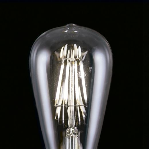 Bombilla Led 6W Pera Transp. Led 6W 660Lm 4000K - E-27