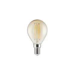 Bombilla Led Esferica 6W Ambar Led 6W 570Lm 3000K - E-14