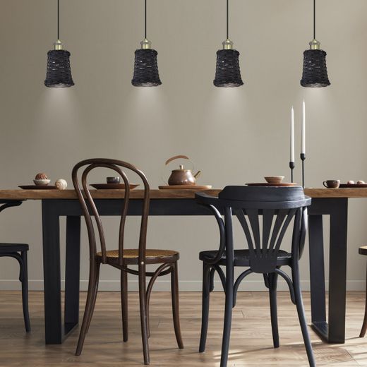 Colgante 1L Alexia Negro 1 X 60W E-27