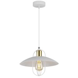 Colgante 1L Telmo Blanco-Oro 1 X 60W E-27