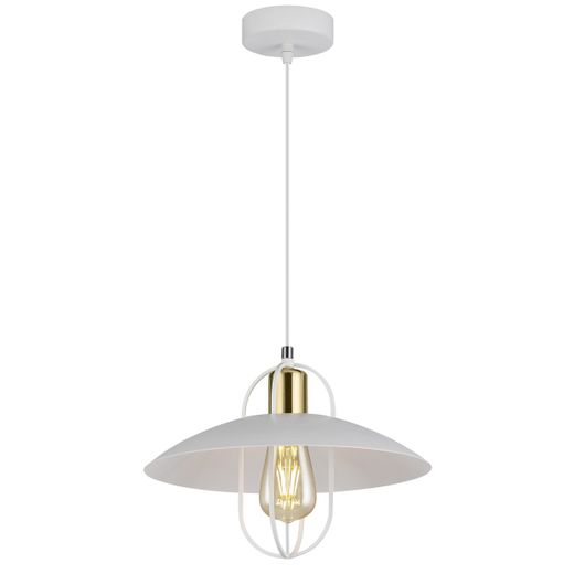 Colgante 1L Telmo Blanco-Oro 1 X 60W E-27