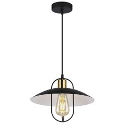 Colgante 1L Telmo Negro-Oro 1 X 60W E-27