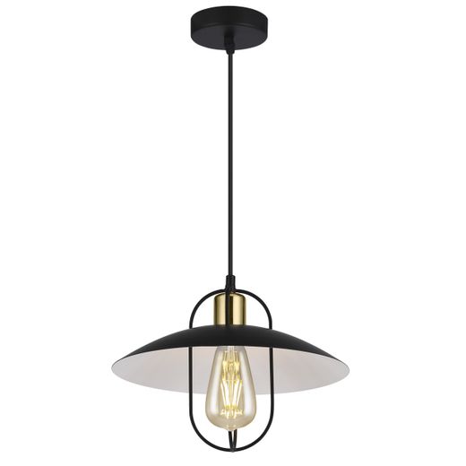 Colgante 1L Telmo Negro-Oro 1 X 60W E-27
