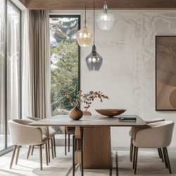 Colgante Aina Niquel Satinado 1 X 60W E-27