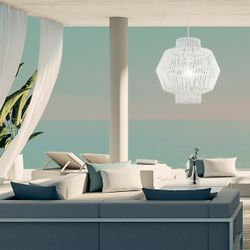 Colgante Balbec Blanco 1 X 60W E-27