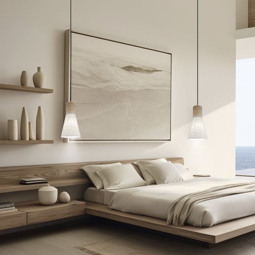 Colgante Barros Lino Tostado 1 X 60W E-27