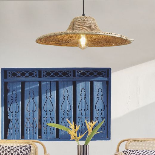 Colgante Bruno Natural 1 X E-27