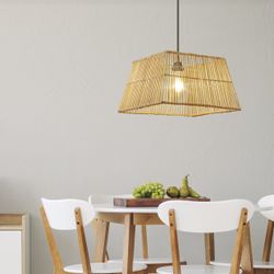 Colgante Cabanas Mimbre 1 X 60W E-27