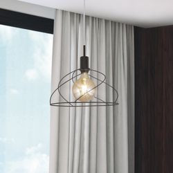 Colgante Farrel Negro 1 X 60W E-27