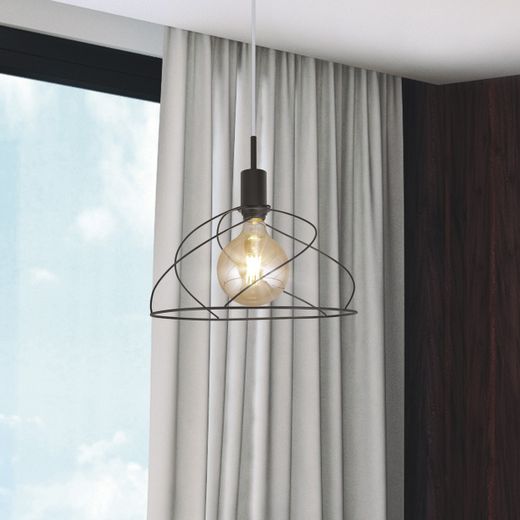 Colgante Farrel Negro 1 X 60W E-27