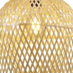 Colgante Florian Rattan 1 X 60W E-27