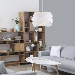 Colgante Fractal Blanco 1 X 60W E-27