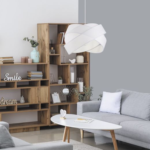 Colgante Fractal Blanco 1 X 60W E-27