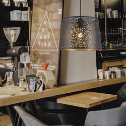 Colgante Grasse Negro-Oro 1 X 60W E-27