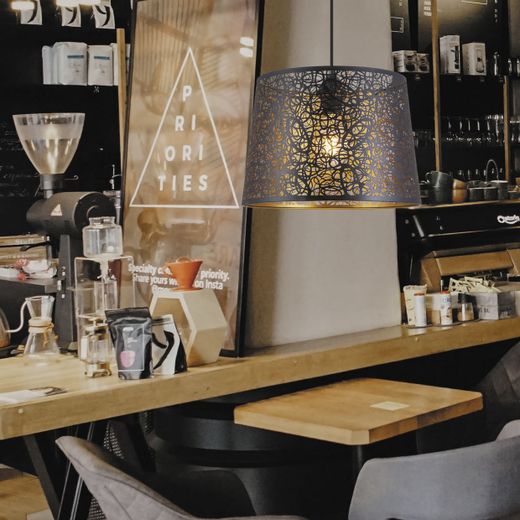 Colgante Grasse Negro-Oro 1 X 60W E-27