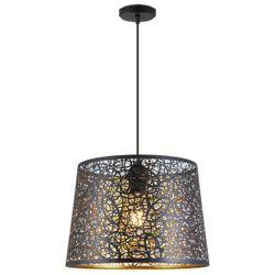 Colgante Grasse Negro-Oro 1 X 60W E-27