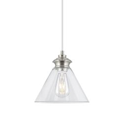 Colgante Keta Niquel Satinado 1 X 60W E-27