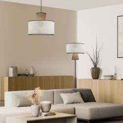 Colgante Selma Beige-Tostado 1 X 60W E-27