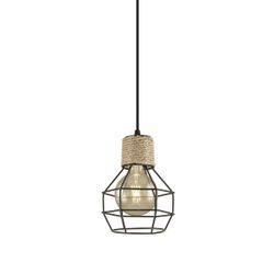 Colgante Trena Negro 1 X 60W E-27