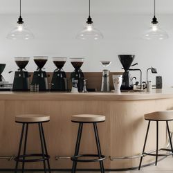 Colgante Umbria Negro-Transp. 1 X 60W E-27