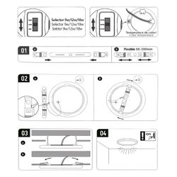 Downlight Axel Blanco 23 Led 18W 3000-4000-6500K