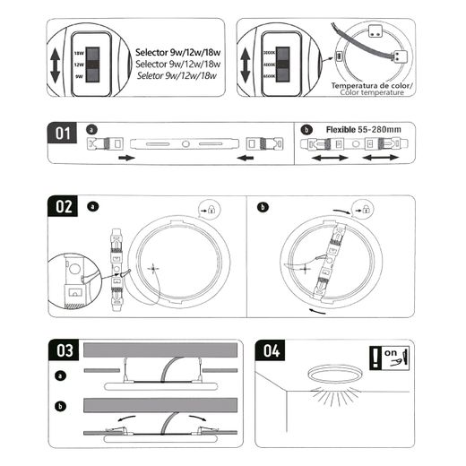 Downlight Axel Blanco 23 Led 18W 3000-4000-6500K