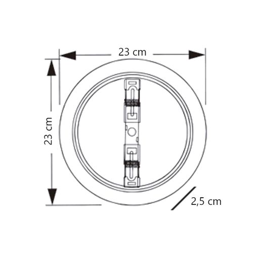 Downlight Axel Blanco 23 Led 18W 3000-4000-6500K