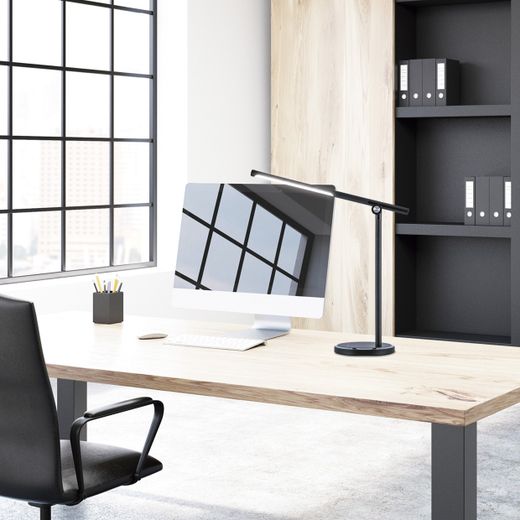 Flexo Buros Negro Led 12W 1200Lm 3000-6000K