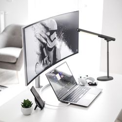 Flexo Led Aura Negro Led 8W 340Lm 3000-4000-6500K