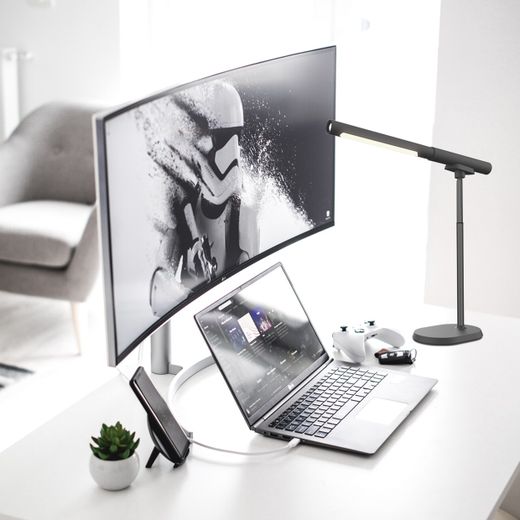 Flexo Led Aura Negro Led 8W 340Lm 3000-4000-6500K