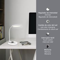 Flexo Led Edgar Blanco Led 9W 530Lm 3000-3800-5700K