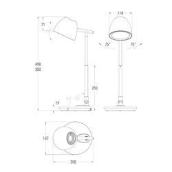 Flexo Led Foster Blanco Led 8W 580Lm
