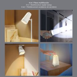 Flexo Led Kanie Blanco Led 6W 350Lm 3000-4100-6300K