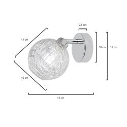 Foco 1L Rolo Cromo 1 X 40W G-9
