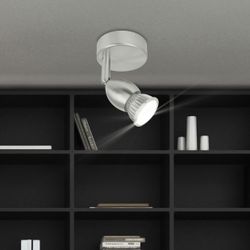 Foco Bala Niquel Satinado 1 X 40W Gu-10