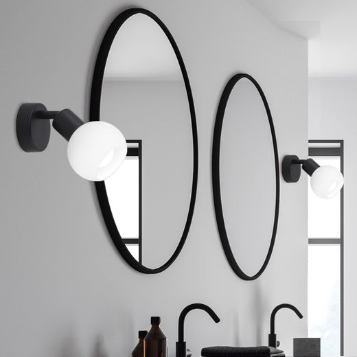 Foco Opal Negro Mate 1 X 40W E-14