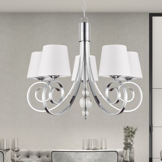 Lampara 5L Marela Cromo 5 X 40W E-14