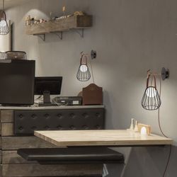 Aplique de pared MB2212-GD Lumiere Largo 18 Ancho 20 Alto 39